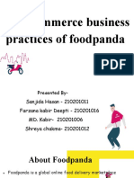 E-Commerce Business Practices of Foodpanda