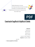 CARACTERIZACIN GEOGRFICA DE COLOMBIA