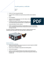 Diferencia Fuente de Poder Genérica y Certificada