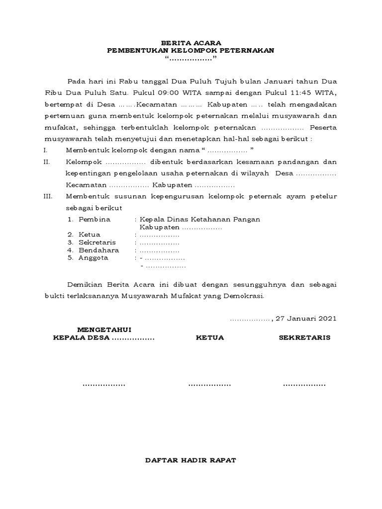 contoh proposal ternak ayam petelur doc