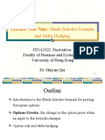 Derivatives - 9 - BS Formula and Delta-Hedging