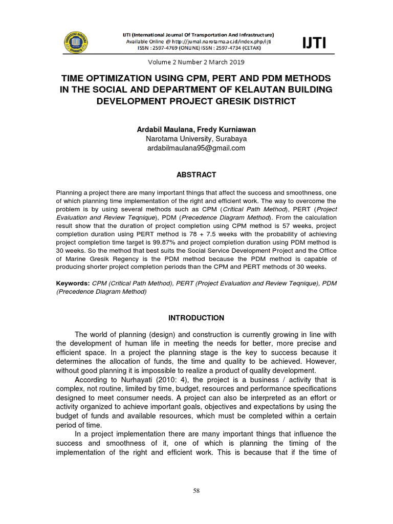 PDM Method for Gresik Project Efficiency | PDF | Analysis | Decision Making