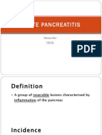 Acute Pancreatitis: Simmedic UKM