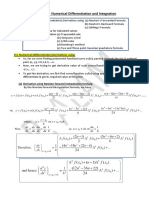 Module-4: Numerical Differentiation and Integration