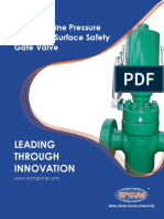 Leading Through Innovation: Magnum Line Pressure Operated Surface Safety Gate Valve