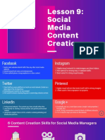 SMM Lesson 9 Social Media Content Creation