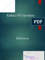 Radius of Curvature