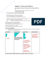 Deixis and Distance Worksheet & Suggested-Answers - Safe&Sound Song