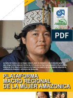 Encarte Plataforma macro regional mujer amazonica