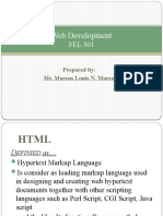 Web Development: Prepared By: Mr. Marcus Louis N. Marcos