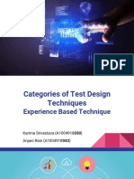 Categories of Test Design Techniques
