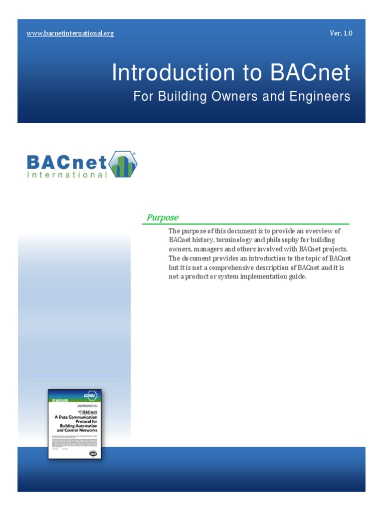 Introduction To Bacnet: For Building Owners and Engineers | PDF ...