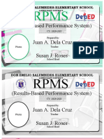 (Results-Based Performance System) Juan A. Dela Cruz Susan J. Roses