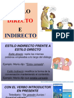 Estilo Directo e Indirecto en Español - Clase