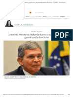 Chefe Da Petrobras Defende Lucro e Diz Que Tabelar Gasolina Não Funciona - 17 - 10 - 2021 - UOL Economia