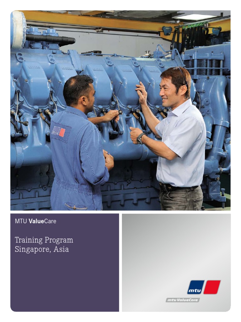 MTU Training Programs in Singapore | PDF | Innovation | Engines