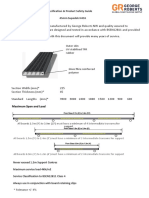 Specification & Product Safety Guide 45mm Supadek H416: Maximum Span and Load