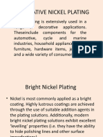 Decorative Nickel Plating