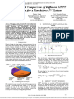 Modelling and Comparison of Different MPPT Algorithms For A Standalone PV System