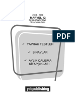 Marvel 12 Ekim Answer Key