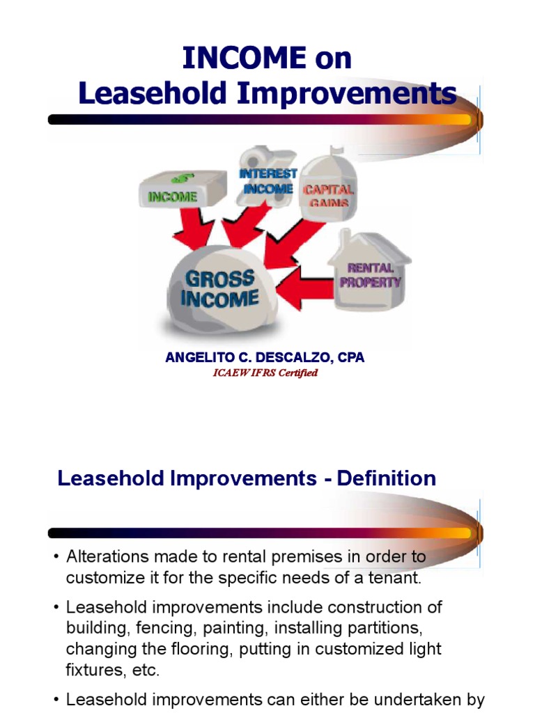 Taxation Philippines Leasehold Improvements PDF Free PDF Lease