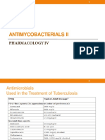 Antimycobacterials Ii: Pharmacology Iv