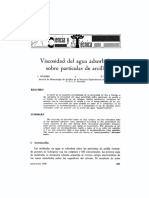 Viscosidad Del Agua Adsorbida Sobre Partículas de Arcilla: Resumen