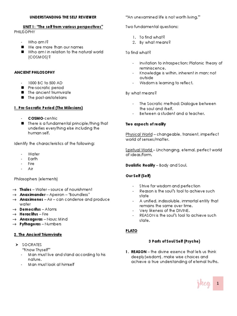 Understanding The Self Reviewer | PDF | Id | Self