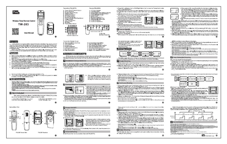 TW-283-RX Pixel Pro | PDF
