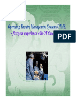 Operating Theatre Management System (OTMS) : - First Year Experience With OT Time Capture