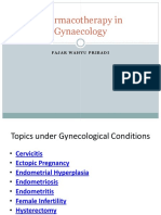Pharmacotherapy in Gynaecology