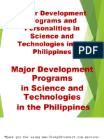 Major Development Programs and Personalities in Science and 1