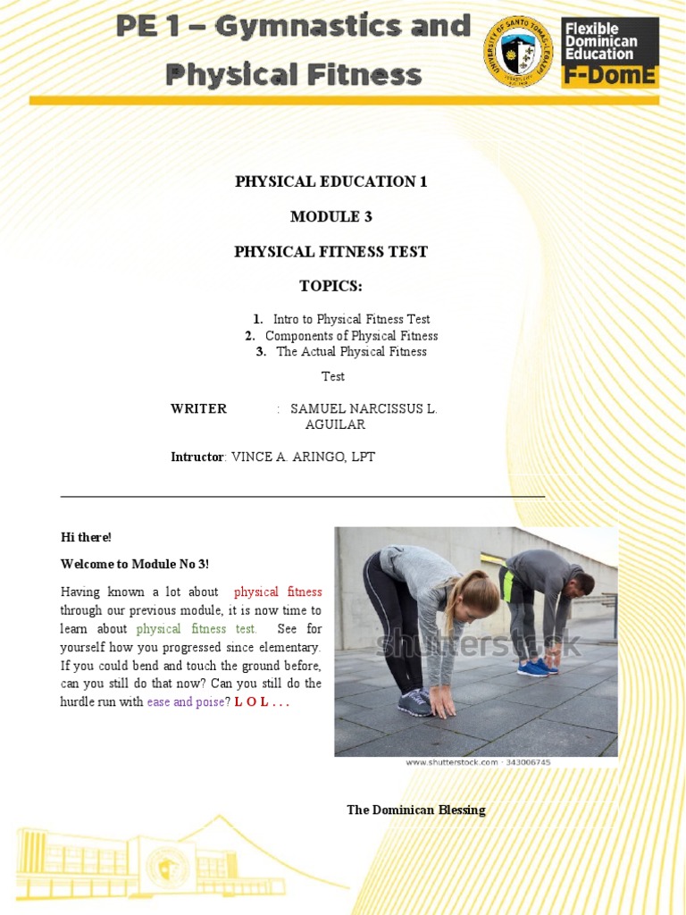 Physical Fitness Test Module Overview | PDF | Test (Assessment) | Body ...