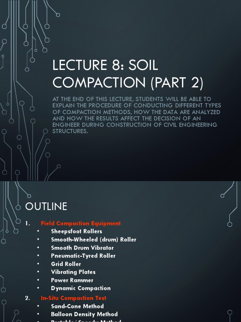 Soil Compaction Techniques and Testing | PDF