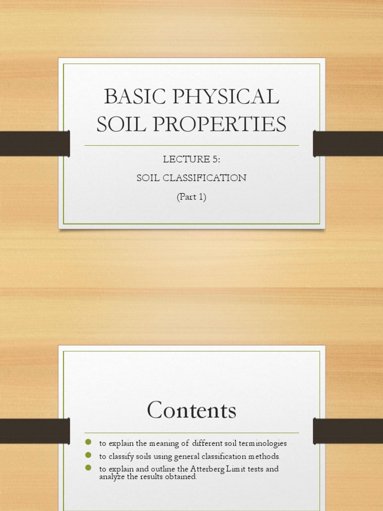 Lecture 5 Soil+Classification | PDF | Clay | Soil Science