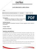 Electrical Maintenance Principles & Applications