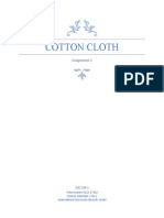 Assignment 6 - Cotton Cloth Industry in Pakistan