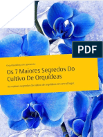 SUMÁRIO. Sobre As Orquídeas 2. 1º Quando Regar Suas Orquídeas 3. 2º Como Podar Suas Orquídeas 4. 3º A Iluminação Correta 6