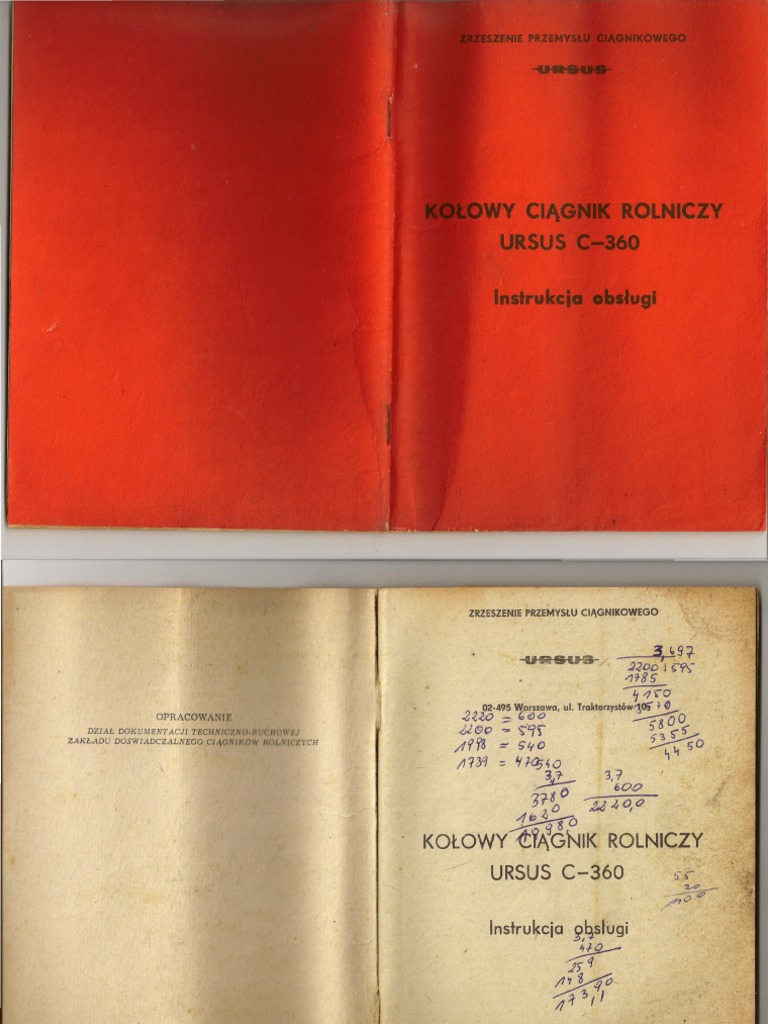 Instrukcja Obsługi Ursus C 360 Pdf Chomikuj