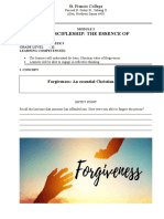 Christian Discipleship: The Essence of Forgiveness