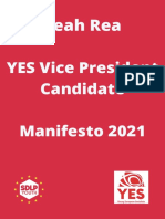 Leah Rea Yes VP Manifesto Congress 2021