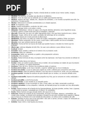 Diccionario Gastronomico Azucar Nutricion