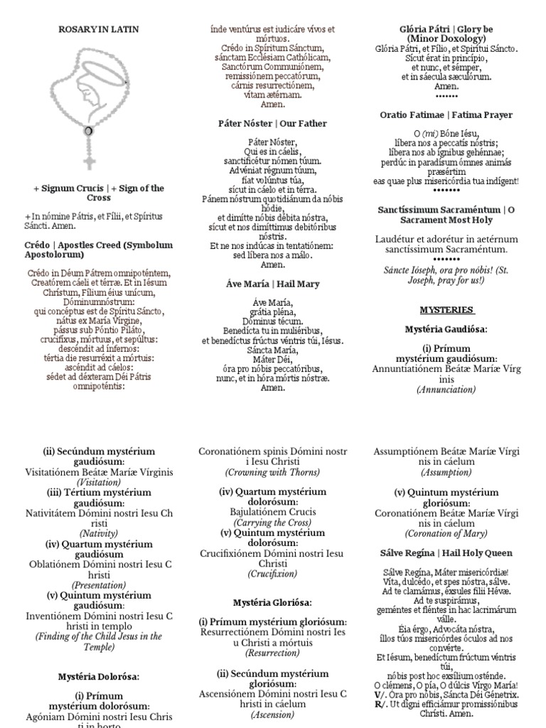 Rosary in Latin | PDF