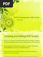 PHP Development With Oracle PT 2