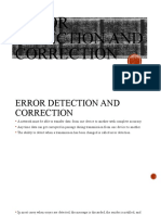 Error Detection and Correction