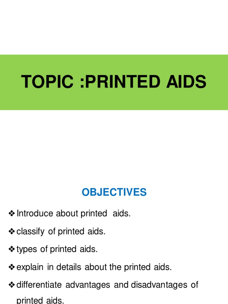 Printed Aids... PDF Books Cognition