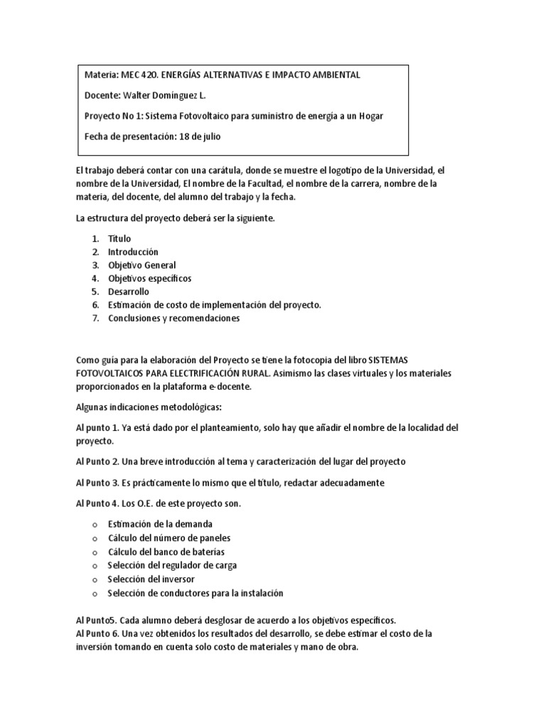 Proyecto 1 Mec 420 | PDF
