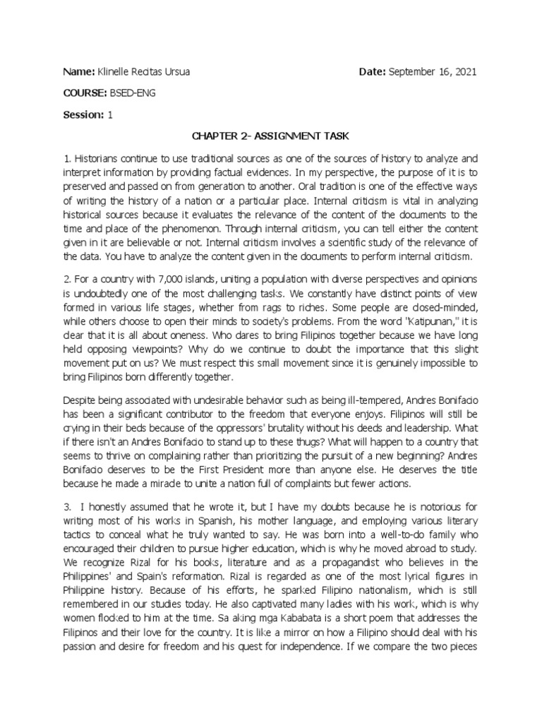 Chapter 2 Assignment Task Pdf