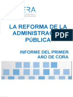 Informe Primer Año CORA 19-09-2014. Completo