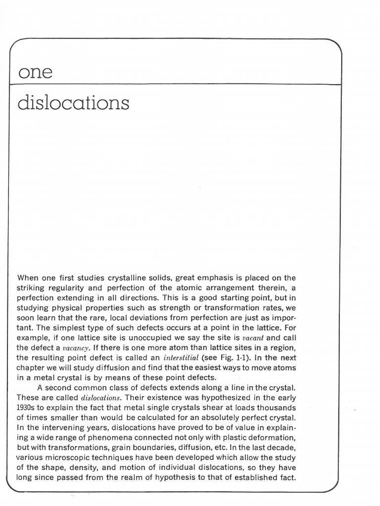 Understanding Crystal Defects | PDF | Dislocation | Crystal Structure